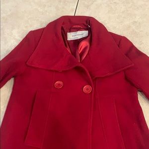 Dockers women’s red pea coat size medium